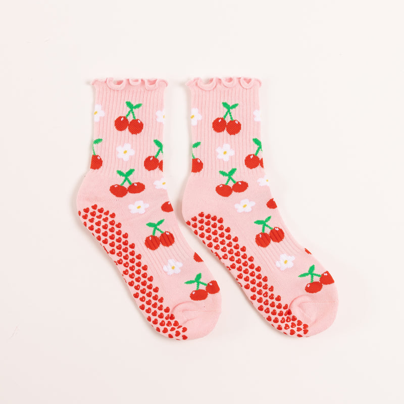 Cherry Blossom Grip Socks