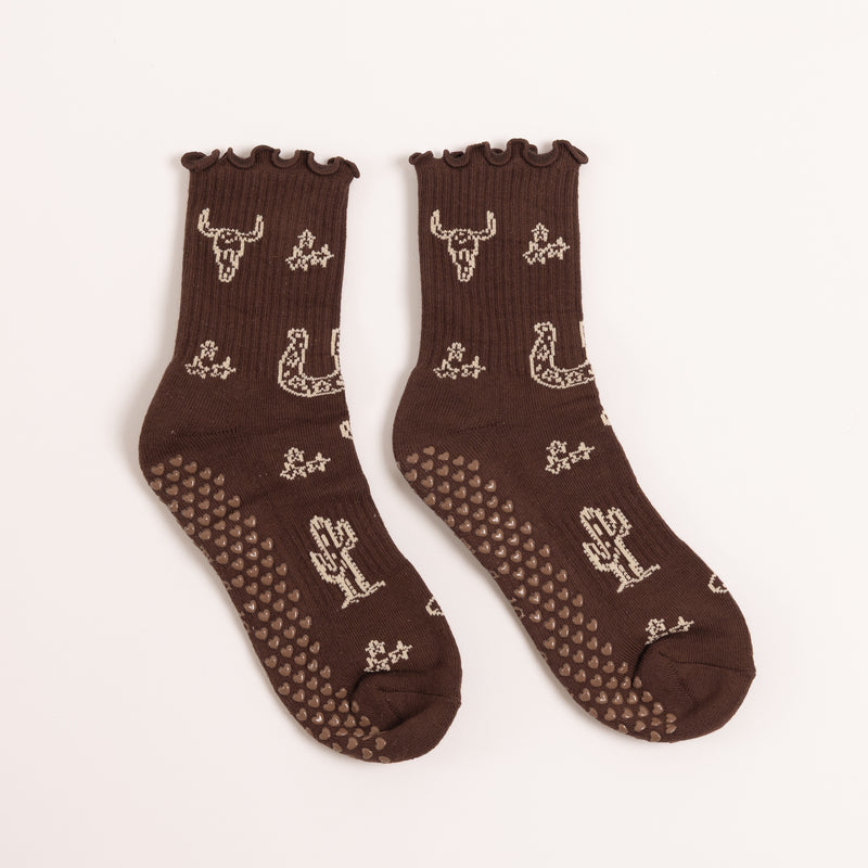 Wanderin' West Grip Socks