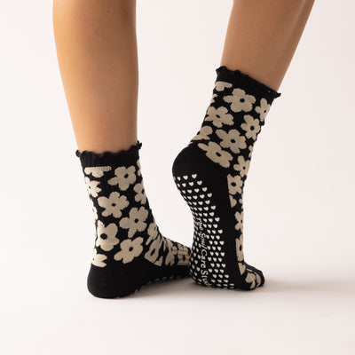 Midnight Bloom Grip Socks