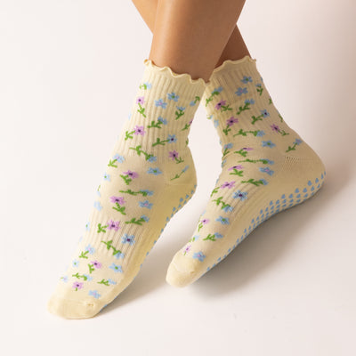 Honey Glow Grip Socks