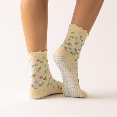 Honey Glow Grip Socks