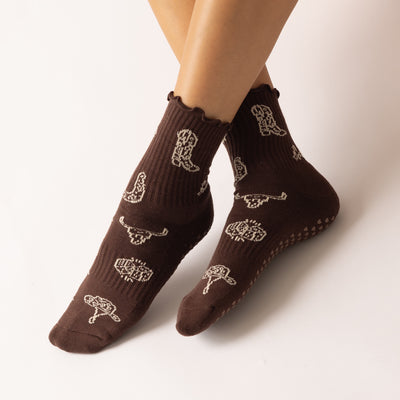 Wanderin' West Grip Socks